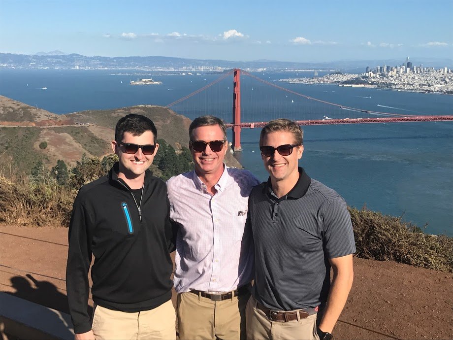 Dean Will Matt in SF lookout