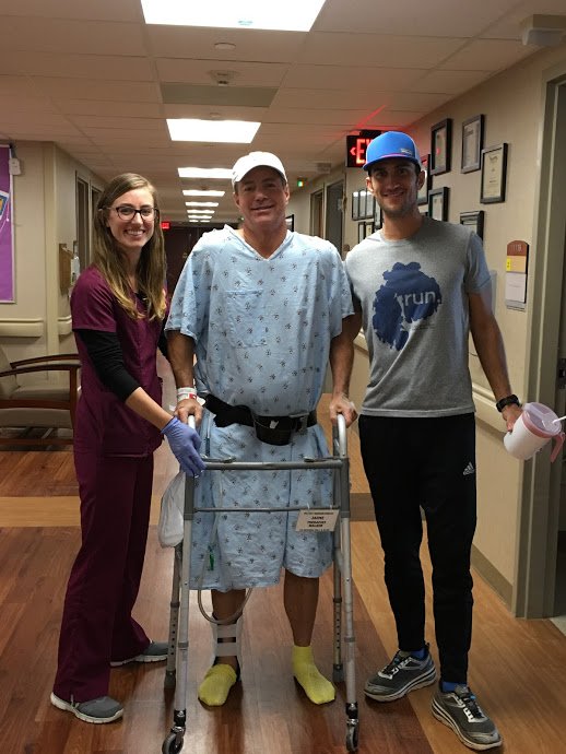 Dean Otto in hospital